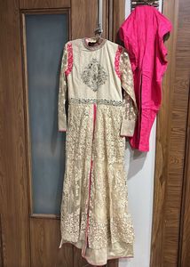 Anarkali Suit With Pant And Dupatta