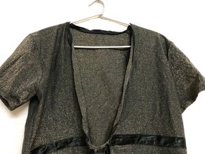 Olive Solid Open Front Shrug