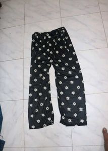 Star Print Wide Leg Lounge Pants