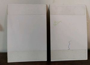 Two stickable room decor postcards