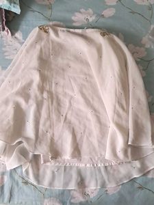 Elegant White Embellished Top