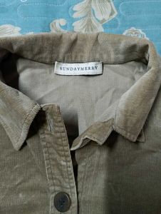 Corduroy Button-Down Jacket