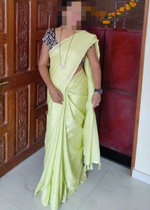 Jute Cotton Saree with Stitched Blouse