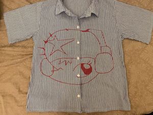 y2k striped shirt