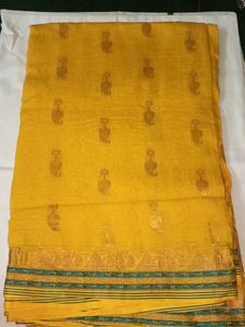 Gorgeous Yellow Saree