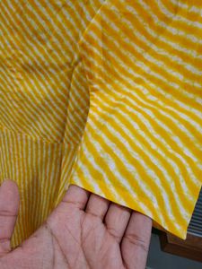 White And Yellow Long Kurta