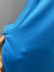 Blue Sleeveless Active T-Shirt