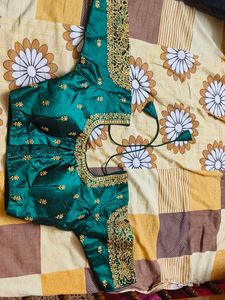 Green Embroidered Blouse