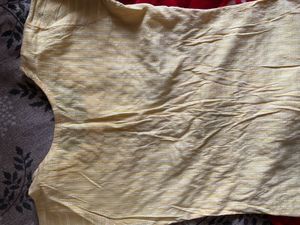 Vintage Yellow Striped Kurta