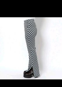 Checkered Flare Leg trousers 🦓⬛⬜
