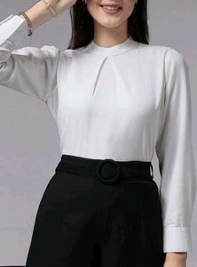 Elegant Formal White Blouse