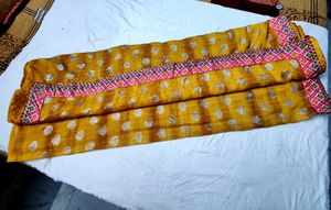 Yellow Polka Dot Saree