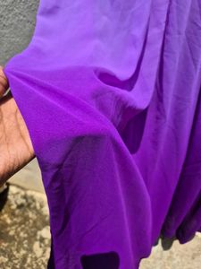 Purple Falred Maxi Dress
