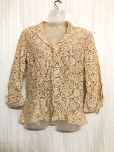 Cream Shirt Top