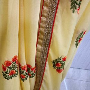 Elegant Yellow Saree