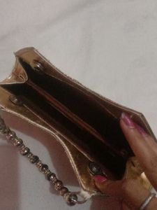 Beaded Handle Evening Bag