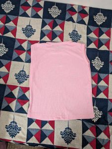 Pink Ribbed Lounge Set
