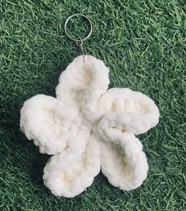 Handmade Fluffy Flower Keychain