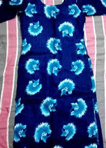 Floral Print Navy blue Kurta 💙