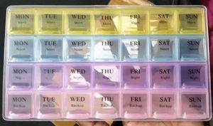 Pill Organizer - 28 Compartment Weekly Case