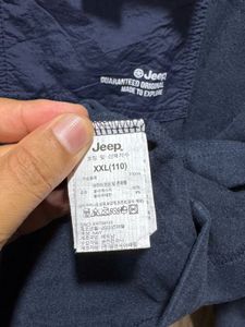 Jeep Thin Fleeced Navy Blue Pullover