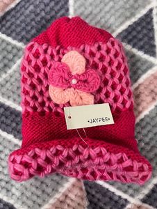 JAYPEE Floral Woollen Cap