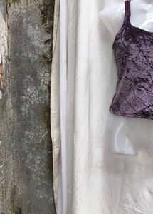 263010. Purple Velvet Tank Top