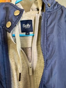 Allen Solly hooded jacket ,attached half jacke