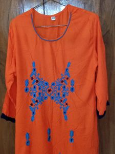 Embroidered Kurta Set🧡💙