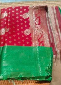 Green And Red Saree....❤️🫶
