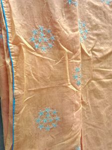 saree with stitched blouse