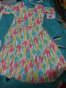 Colorful Floral Print Kurta