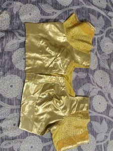 Gold Indian Sari Blouse