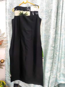 Floral Geometric Print Sleeveless Dress