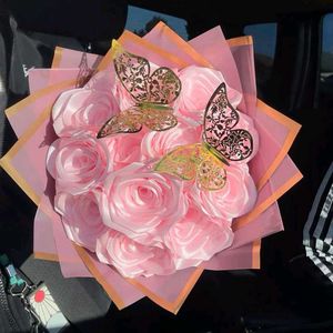 Viral Handmade Ribbon Rose&#39;s Bouquet 💐🫶🏻💗