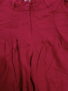 Red palazzo Trousers