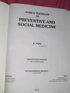 Park&#39;s Preventive And Social Medicine