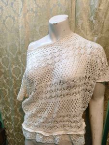 knitted lace top