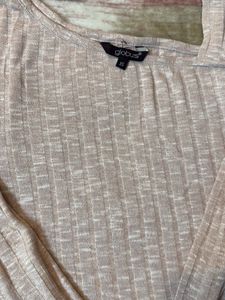 One-Shoulder Ribbed Top