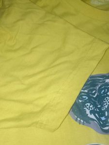 Graphic Print Tee Yellow