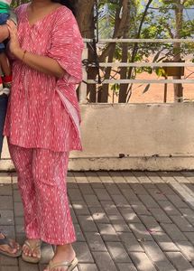 Red Striped Co-ord Set