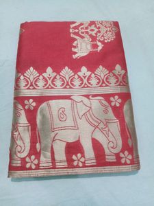 Banarasi Lichi Silk Saree