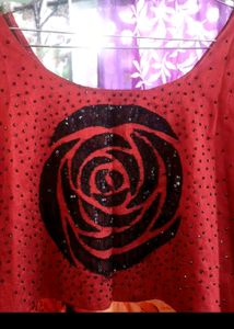 Beautiful Mustard And Black  Designer Kurti