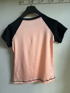 Peach &amp; Black T-Shirt