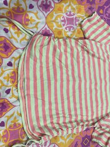 Striped Drawstring T-Shirt