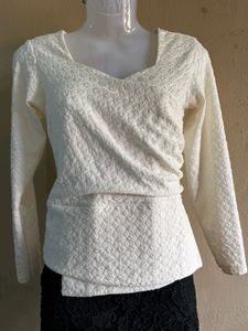 Cream Formal Tops🎀