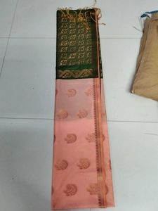 Light Orange Soft Silk Sarees...