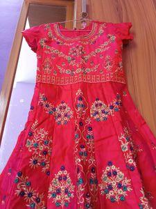Elegant Pink Ethnic Gown
