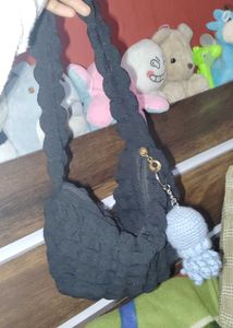 Black Quilted Shoulder Bag