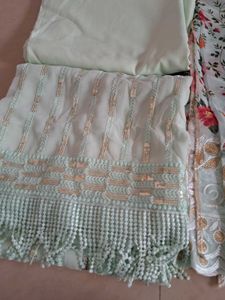 3 Piece Unstitched Soft Georgette Suit